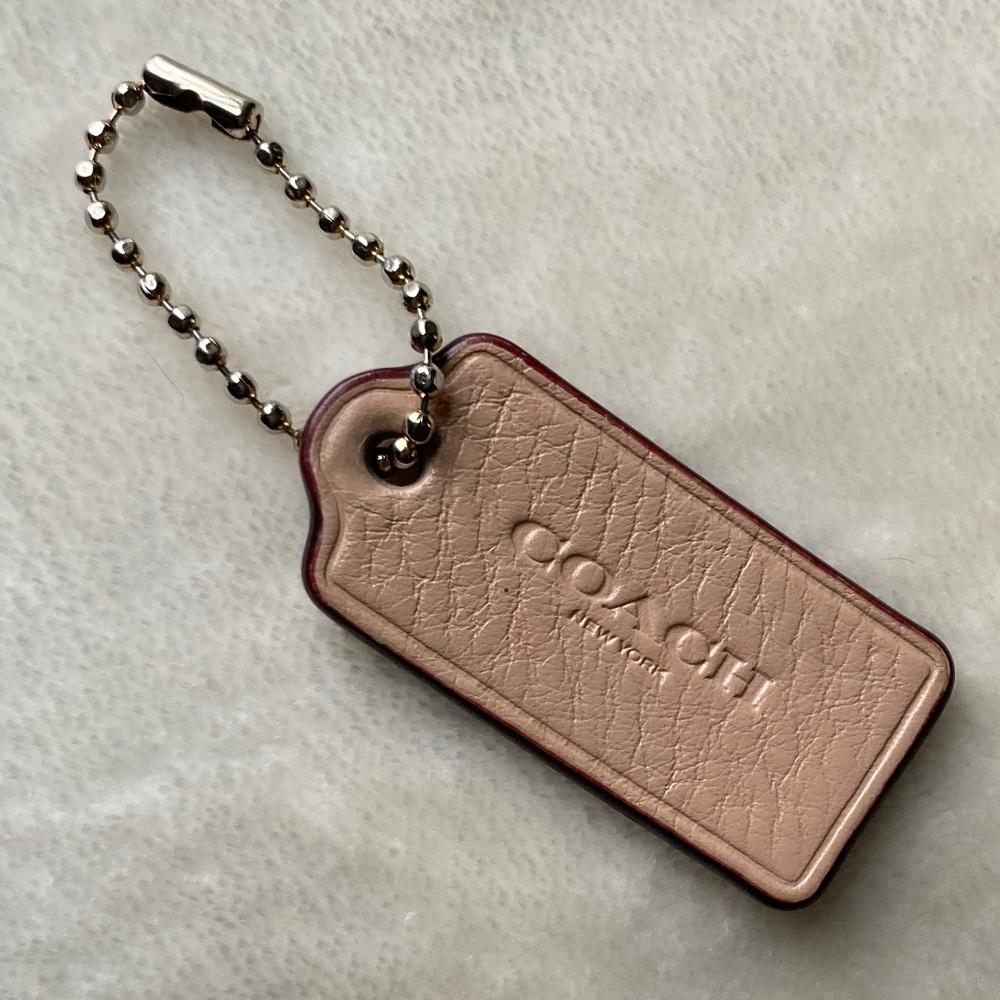 Coach Leather Tan Hangtag